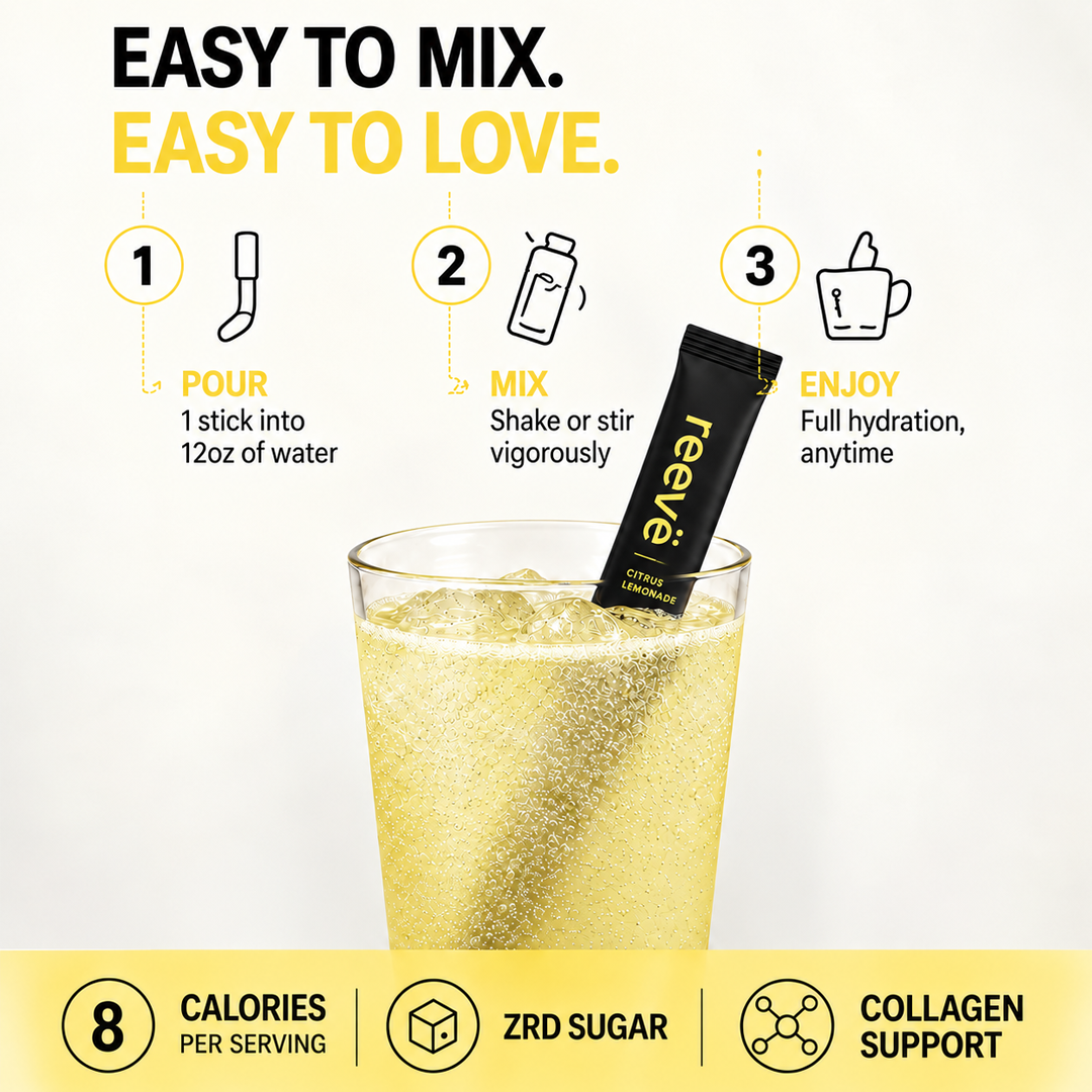 Reevë Zero-Sugar Electrolytes - Citrus Lemonade | 30 Servings