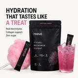 Reevë Zero-Sugar Electrolytes - Cotton Candy | 30 Servings
